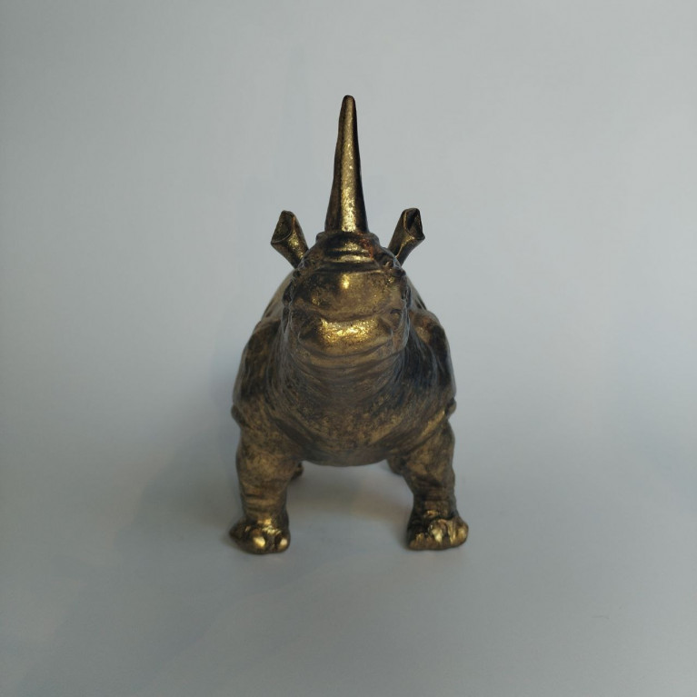 FIGURE OF GOLDEN RHINO